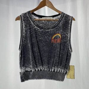 NWT Vintage Havana Paradise Tank Top in Worn Grey‎ Size Large